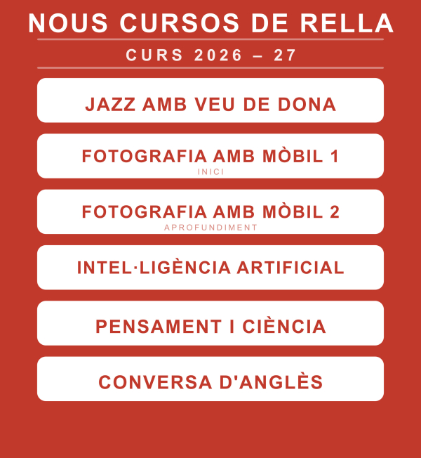 PROPOSTA DE NOUS CURSOS  CURS 2026/27 &bsol;&bsol;&bsol; RELLA