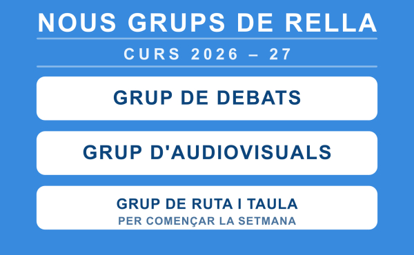 PROPOSTA DE NOUS GRUPS DE RELLA CURS 2026/27 &bsol;&bsol;&bsol; RELLA