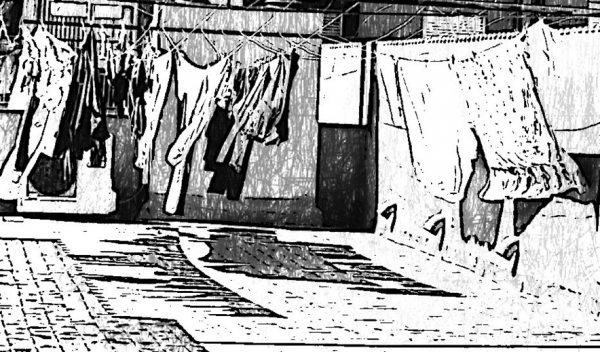 Dibuixos des d'un terrat de Sants  &bsol;&bsol;&bsol; RELLA