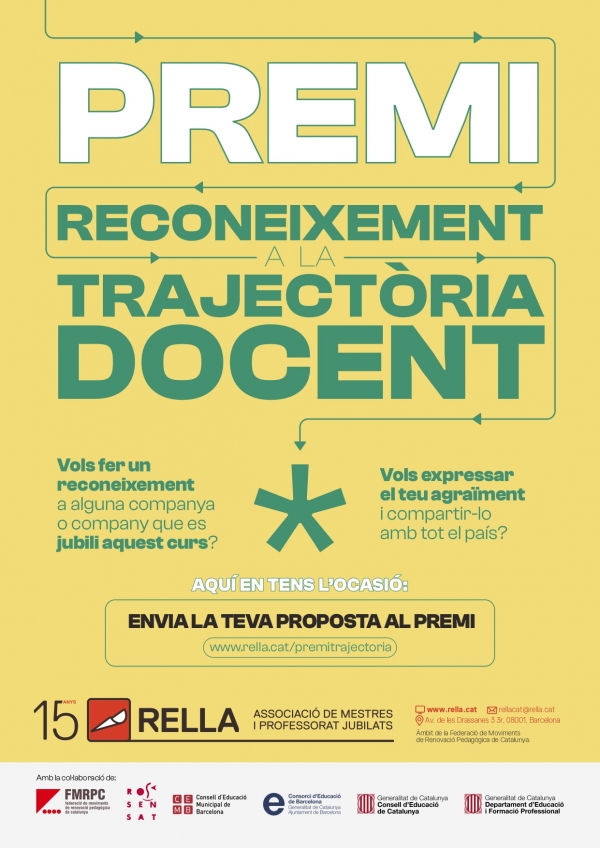 PREMI RECONEIXEMENT TRAJECTÒRIA DOCENT &bsol;&bsol;&bsol; RELLA